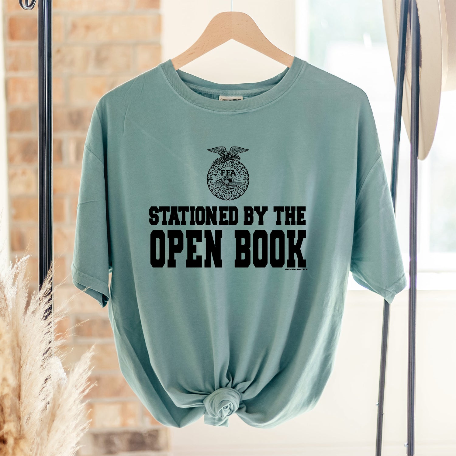 Stationed By The Open Book FFA ComfortWash/ComfortColor T-Shirt (S-4XL –  Wandering Maverick Boutique