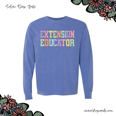 Faux Chenille Extension Educator LONG SLEEVE T-Shirt (S-3XL) - Multiple Colors!