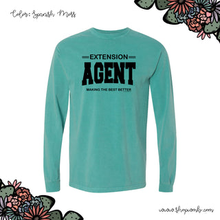 Extension Agent - Making The Best Better Black LONG SLEEVE T-Shirt (S-3XL) - Multiple Colors!