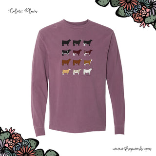 Steer Breeds LONG SLEEVE T-Shirt (S-3XL) - Multiple Colors!