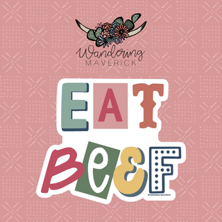 Magazine Eat Beef Sticker