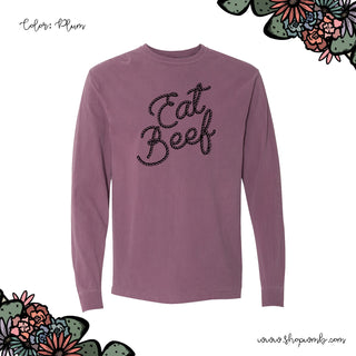 Rope Eat Beef LONG SLEEVE T-Shirt (S-3XL) - Multiple Colors!