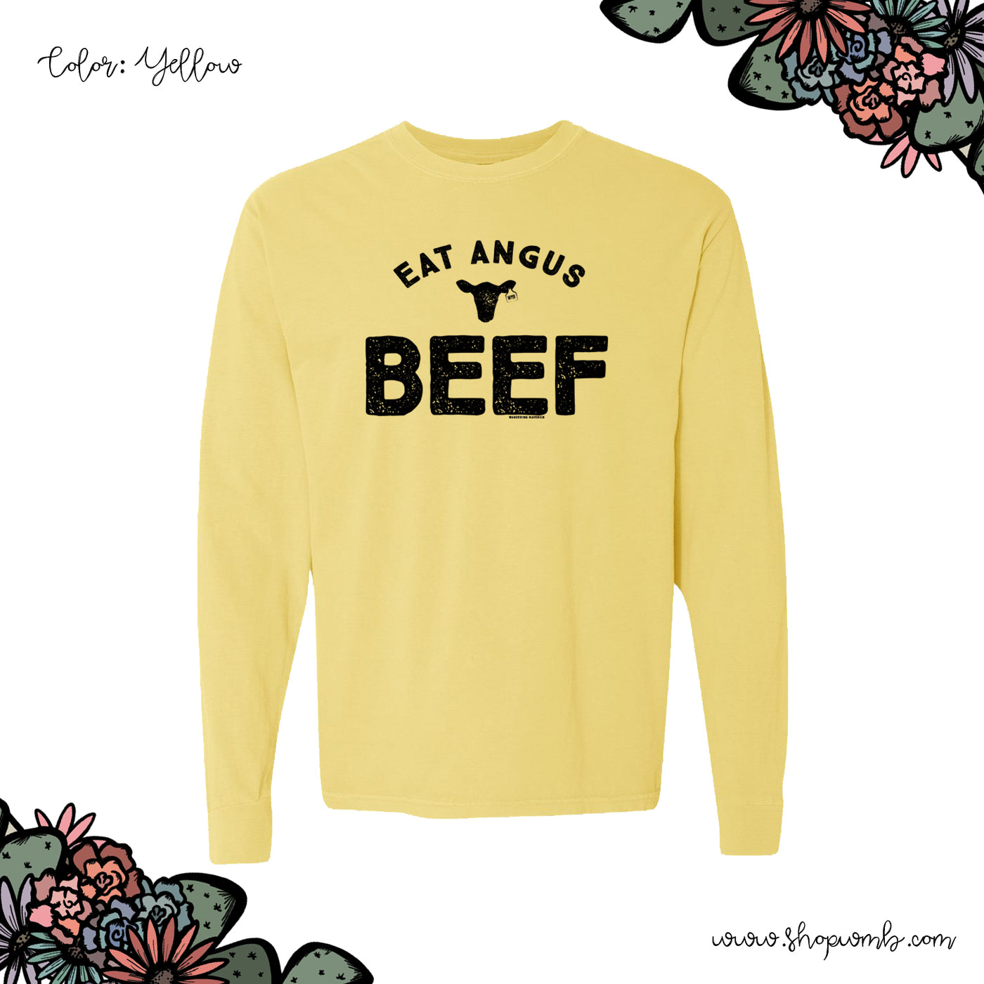Eat Angus Beef LONG SLEEVE T-Shirt (S-3XL) - Multiple Colors!
