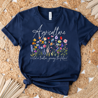 RTS TSHIRT - Agriculture Rooted In Tradition - Navy