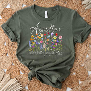 RTS TSHIRT - Agriculture Rooted Heather Olive