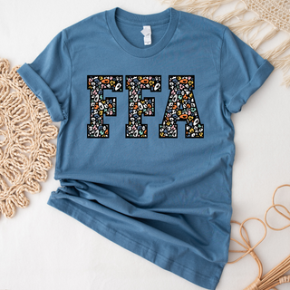 RTS TSHIRT - FFA Colorful Cheetah Blue