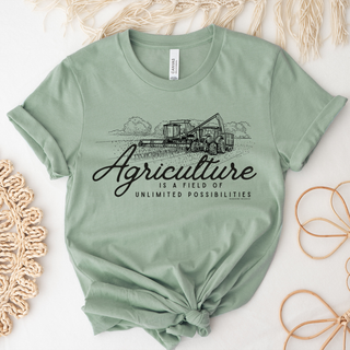 RTS TSHIRT - Agriculture is a Field Of Unlimited Possibilities Sage