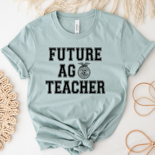 RTS TSHIRT - Future Ag Teacher Emblem Dusty Blue