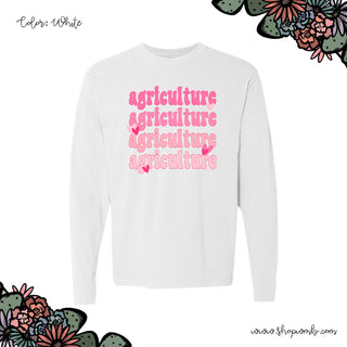 HEARTS AGRICULTURE VALENTINES LONG SLEEVE T-Shirt (S-3XL) - Multiple Colors!