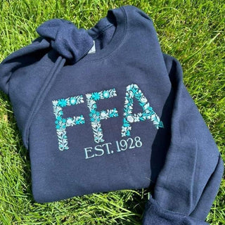 Navy FFA Embroidered Crewneck