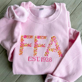 Pink FFA Embroidered Crewneck