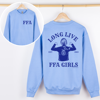 Long Live FFA Girls CREWNECK - Front & Back