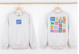 Love Stamps CREWNECK - Front & Back