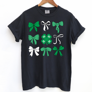 4-H Bow Clover ComfortWash/ComfortColor T-Shirt (S-4XL) - Multiple Colors!