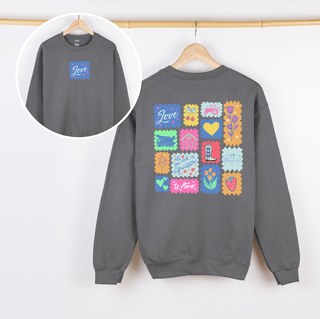 Love Stamps CREWNECK - Front & Back