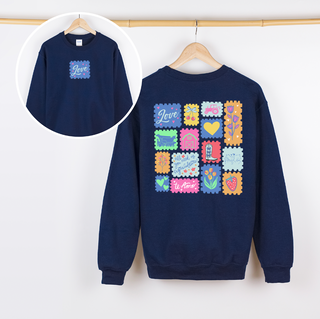 Love Stamps CREWNECK - Front & Back