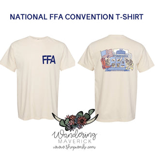 National FFA Lucas Oil ComfortWash/ComfortColor T-Shirt (S-4XL) - Front & Back