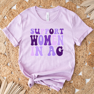 RTS TSHIRT - Purple Support Women in Ag