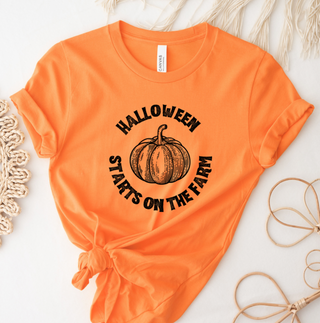 Halloween Starts On The Farm T-Shirt (XS-4XL) - Multiple Colors!