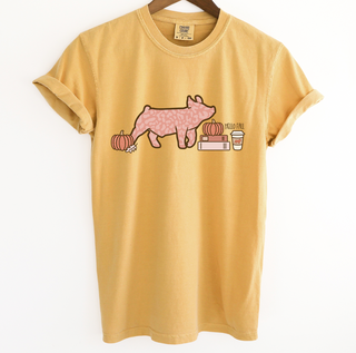 Pumpkin Spice Pig ComfortWash/ComfortColor T-Shirt (S-4XL) - Multiple Colors!