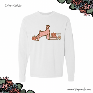 Pumpkin Spice Goat LONG SLEEVE T-Shirt (S-3XL) - Multiple Colors!