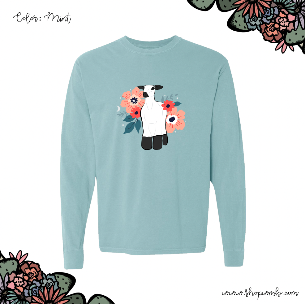 Floral Ghost Lamb LONG SLEEVE T-Shirt (S-3XL) - Multiple Colors!