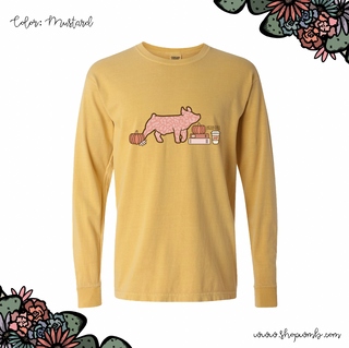 Pumpkin Spice Pig LONG SLEEVE T-Shirt (S-3XL) - Multiple Colors!