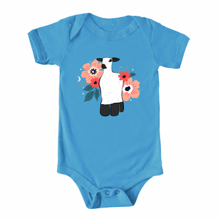 Floral Ghost Lamb One Piece/T-Shirt (Newborn - Youth XL) - Multiple Colors!