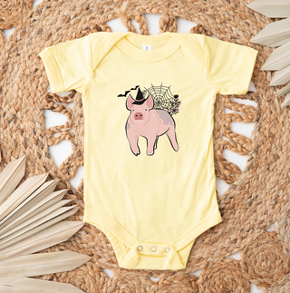 Floral Witch Pig One Piece/T-Shirt (Newborn - Youth XL) - Multiple Colors!