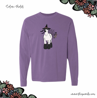 Floral Witch Lamb LONG SLEEVE T-Shirt (S-3XL) - Multiple Colors!