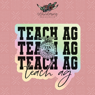 Teach AG Emblem Holographic Sticker