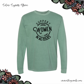 Support Women In Ag Issues LONG SLEEVE T-Shirt (S-3XL) - Multiple Colors!