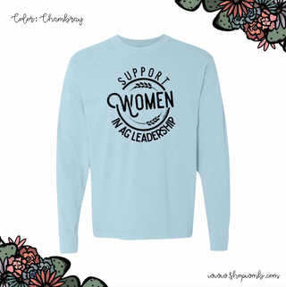 Support Women In Ag Leadership LONG SLEEVE T-Shirt (S-3XL) - Multiple Colors!