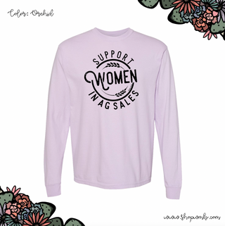 Support Women In Ag Sales LONG SLEEVE T-Shirt (S-3XL) - Multiple Colors!