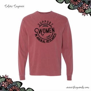 Support Women In Animal Research LONG SLEEVE T-Shirt (S-3XL) - Multiple Colors!