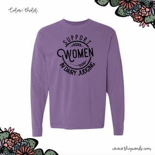 Support Women In Dairy Judging LONG SLEEVE T-Shirt (S-3XL) - Multiple Colors!