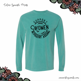 Support Women In Poultry Judging LONG SLEEVE T-Shirt (S-3XL) - Multiple Colors!