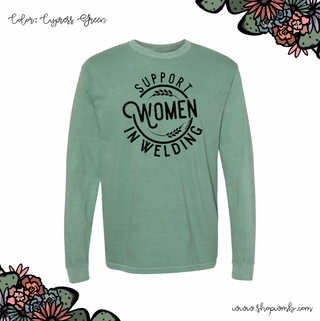 Support Women In Welding LONG SLEEVE T-Shirt (S-3XL) - Multiple Colors!