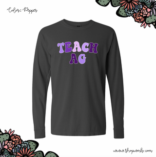 Purple Teach Ag LONG SLEEVE T-Shirt (S-3XL) - Multiple Colors!