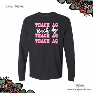 Western Teach Ag Dolly LONG SLEEVE T-Shirt (S-3XL) - Multiple Colors!