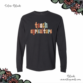 Boho Teach Agriculture LONG SLEEVE T-Shirt (S-3XL) - Multiple Colors!