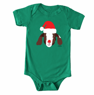 Christmas Spirit Goat One Piece/T-Shirt (Newborn - Youth XL) - Multiple Colors!