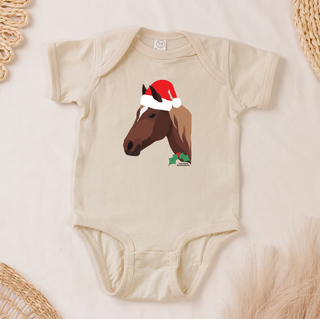 Christmas Spirit Horse One Piece/T-Shirt (Newborn - Youth XL) - Multiple Colors!