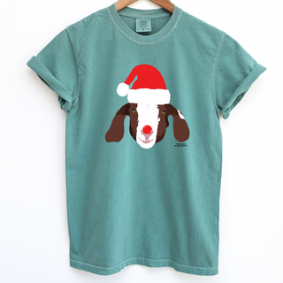 Christmas Spirit Goat ComfortWash/ComfortColor T-Shirt (S-4XL) - Multiple Colors!