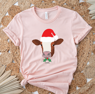 Christmas Spirit Cow T-Shirt (XS-4XL) - Multiple Colors!