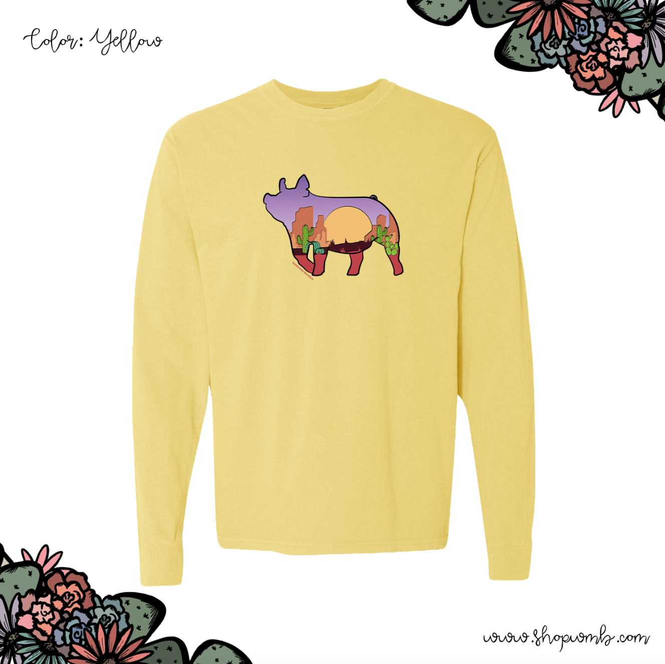 Desert Pig LONG SLEEVE T-Shirt (S-3XL) - Multiple Colors!