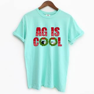 Christmas Ag Is Cool ComfortWash/ComfortColor T-Shirt (S-4XL) - Multiple Colors!