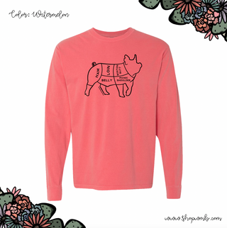 Pork Cuts LONG SLEEVE T-Shirt (S-3XL) - Multiple Colors!