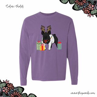 Reindeer Pig LONG SLEEVE T-Shirt (S-3XL) - Multiple Colors!