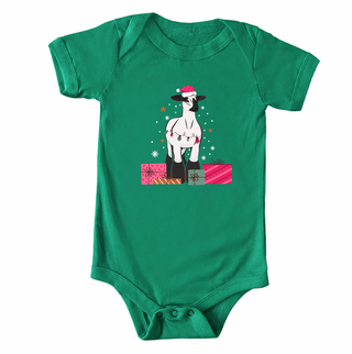 Christmas Present Lamb One Piece/T-Shirt (Newborn - Youth XL) - Multiple Colors!